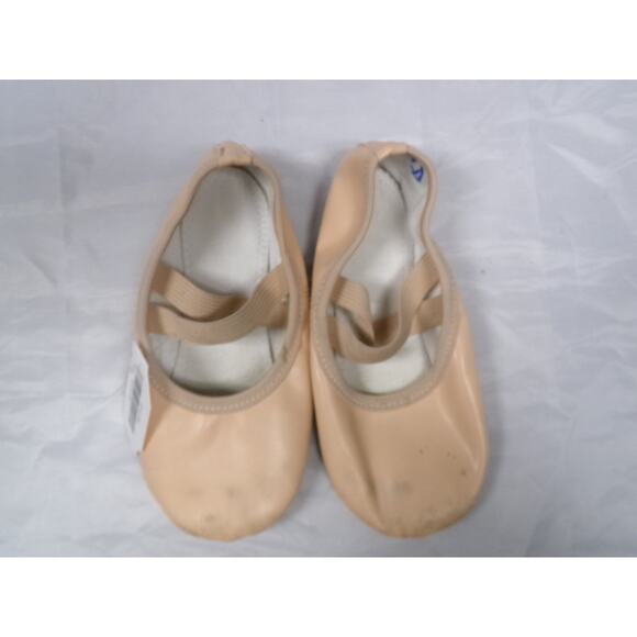 Dance Ballet Shoes Stelle Toddler 12M Leather Double Strap Full Sole - Picture 1 of 2